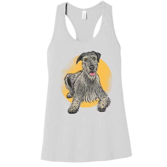 Cute Hound Dog Women's Racerback Tank