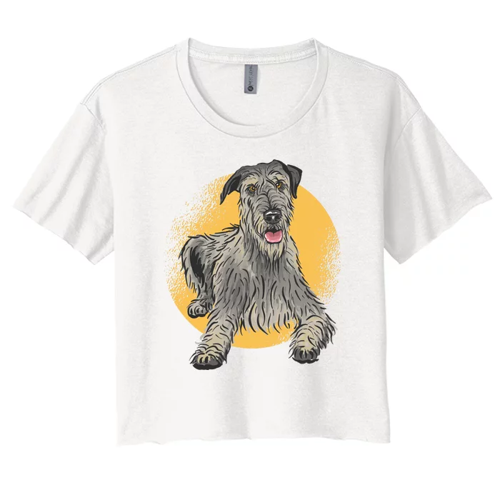 Cute Hound Dog Women's Crop Top Tee