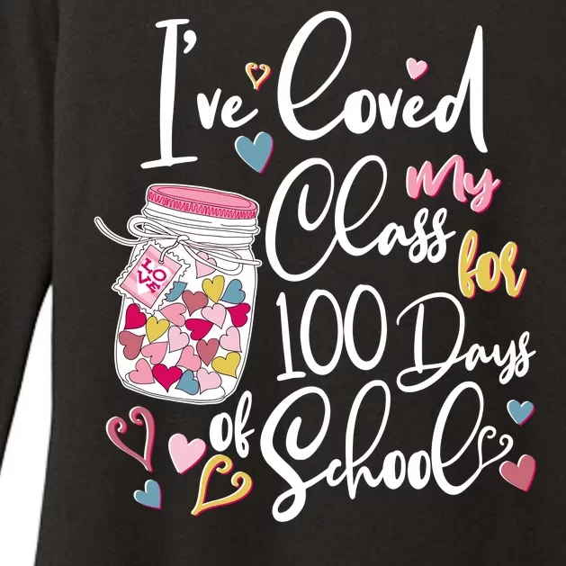 Cute I Loved My Class for 100 Days of School Valentine's Day Womens CVC Long Sleeve Shirt