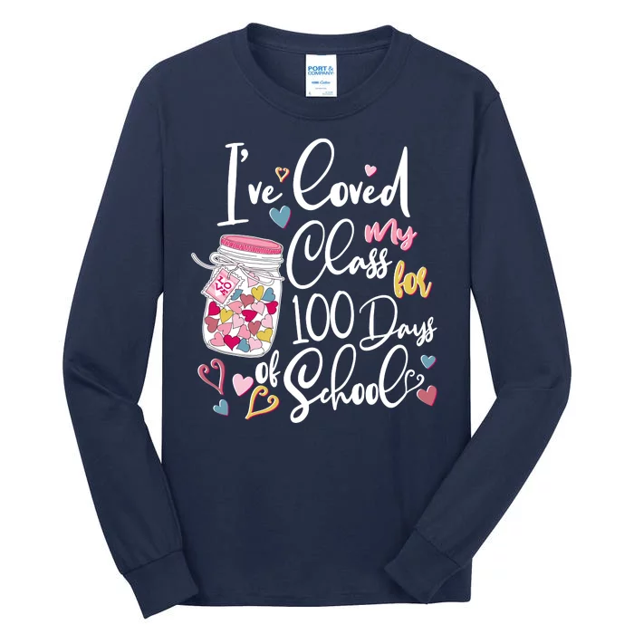 Cute I Loved My Class for 100 Days of School Valentine's Day Tall Long Sleeve T-Shirt