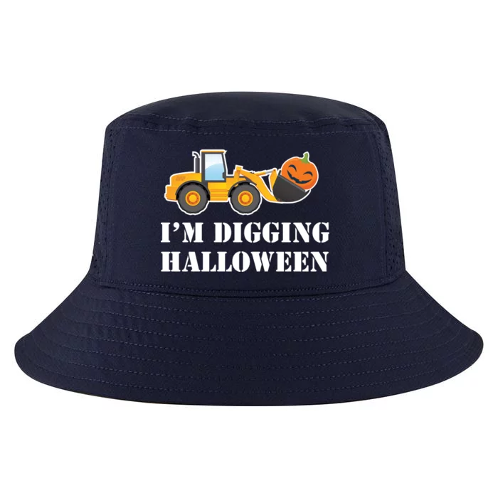 Cute I'm Digging Halloween Tractor Cool Comfort Performance Bucket Hat