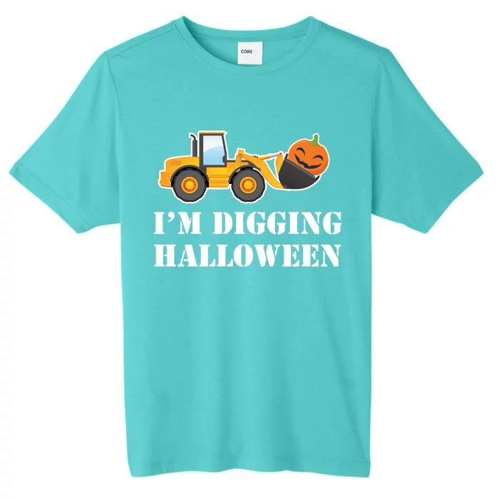 Cute I'm Digging Halloween Tractor ChromaSoft Performance T-Shirt