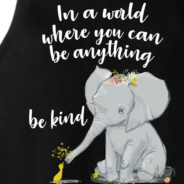 Cute Inspiring Be Anything Be Kind Ladies Tri-Blend Wicking Tank