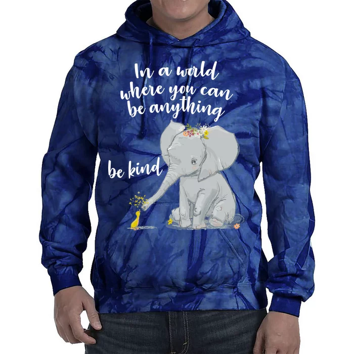 Cute Inspiring Be Anything Be Kind Tie Dye Hoodie