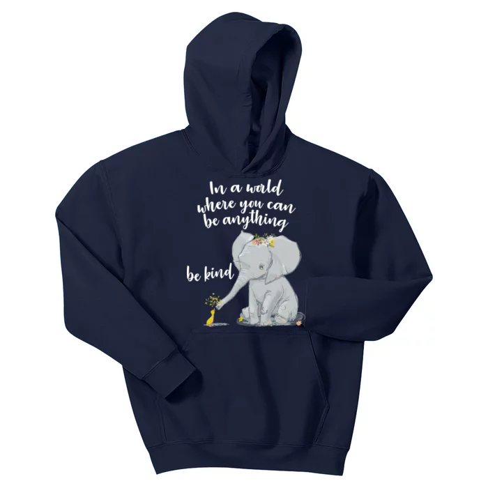 Cute Inspiring Be Anything Be Kind Kids Hoodie