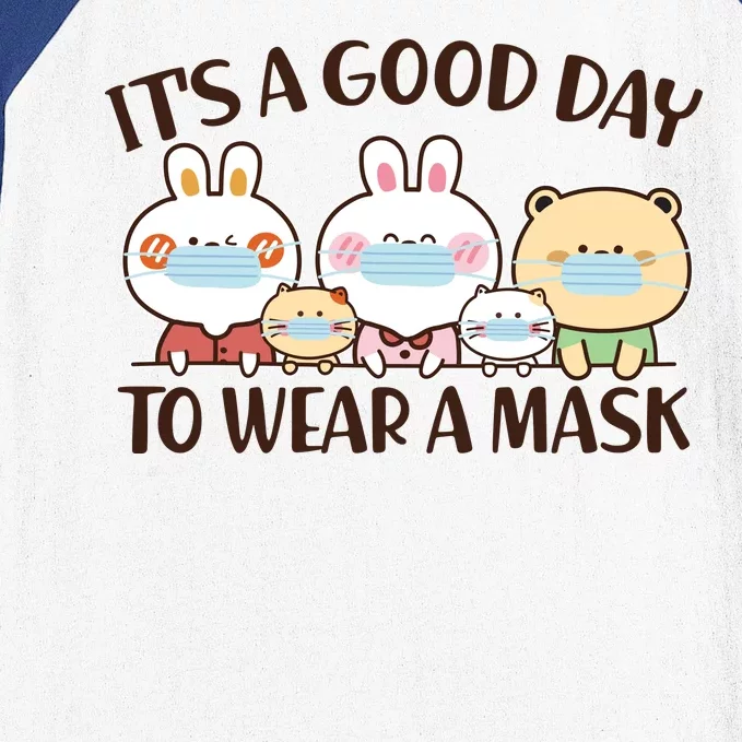 Cute It's A Good Day To Wear A Mask Baseball Sleeve Shirt