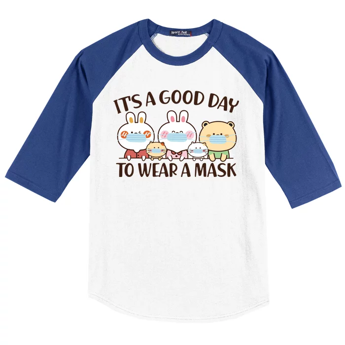 Cute It's A Good Day To Wear A Mask Baseball Sleeve Shirt