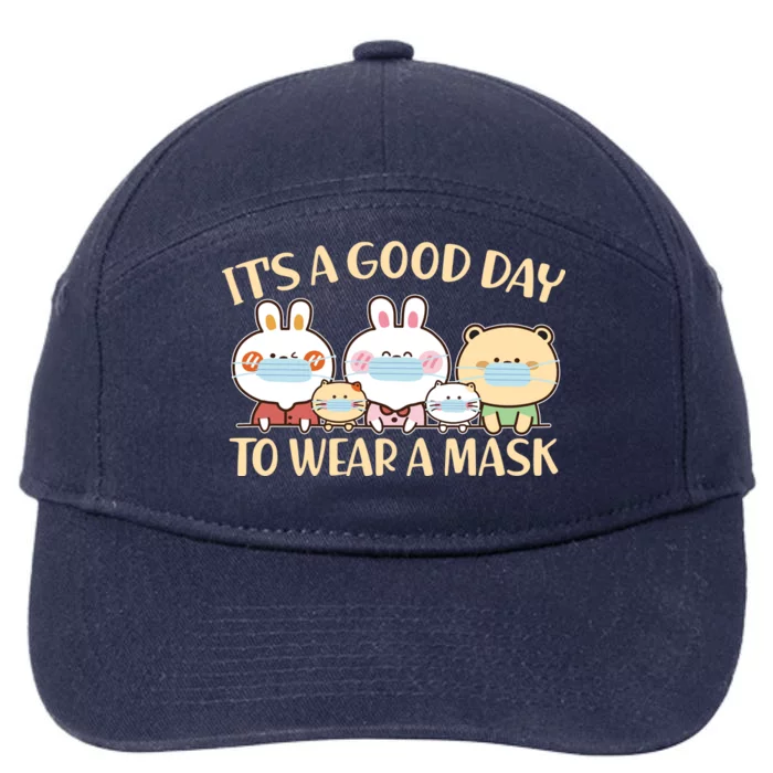 Cute It's A Good Day To Wear A Mask 7-Panel Snapback Hat