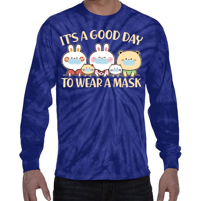 Cute It's A Good Day To Wear A Mask Tie-Dye Long Sleeve Shirt