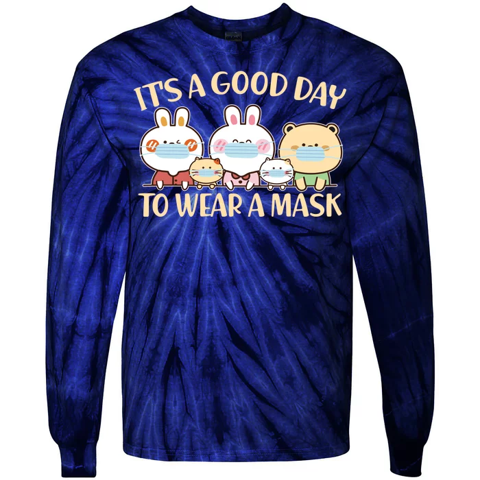 Cute It's A Good Day To Wear A Mask Tie-Dye Long Sleeve Shirt