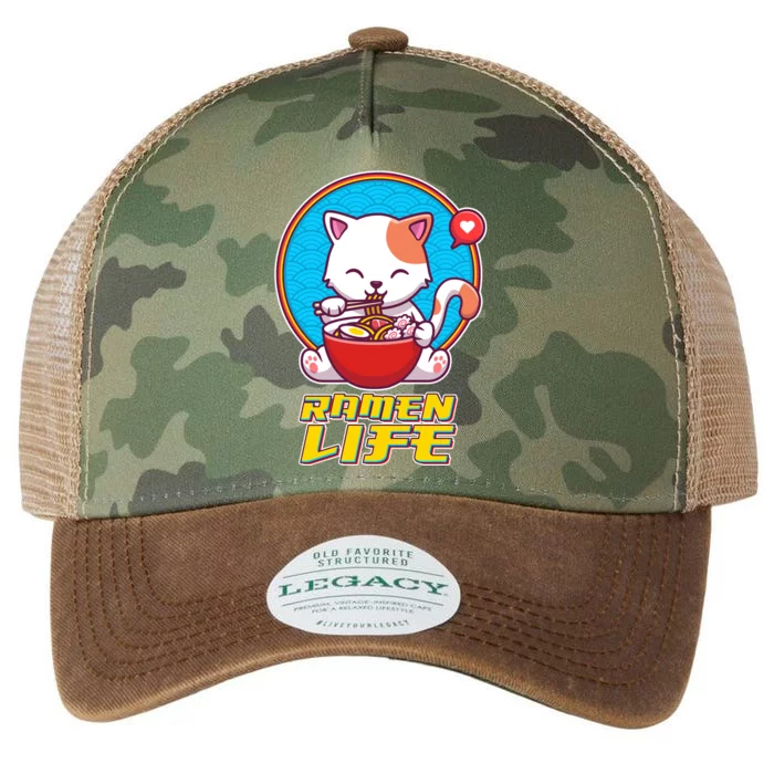 Cute Japanese Ramen Life Kitty Legacy Tie Dye Trucker Hat