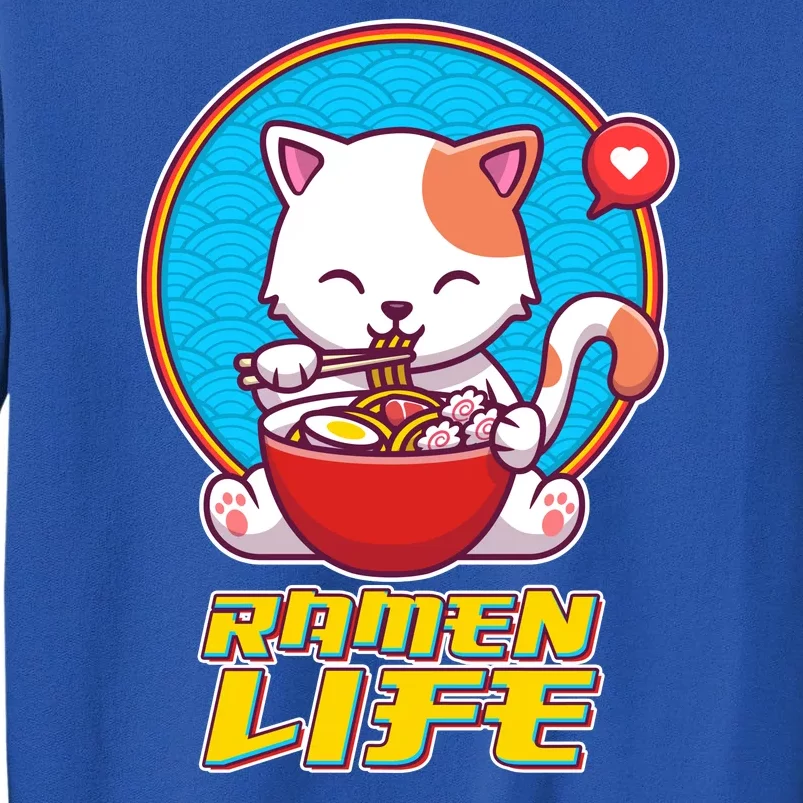 Cute Japanese Ramen Life Kitty Sweatshirt