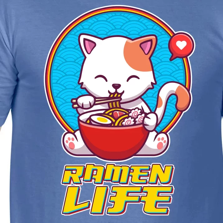 Cute Japanese Ramen Life Kitty Comfort Colors T-Shirt