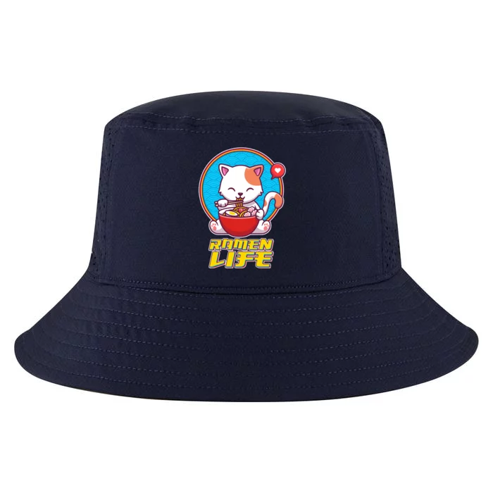 Cute Japanese Ramen Life Kitty Cool Comfort Performance Bucket Hat