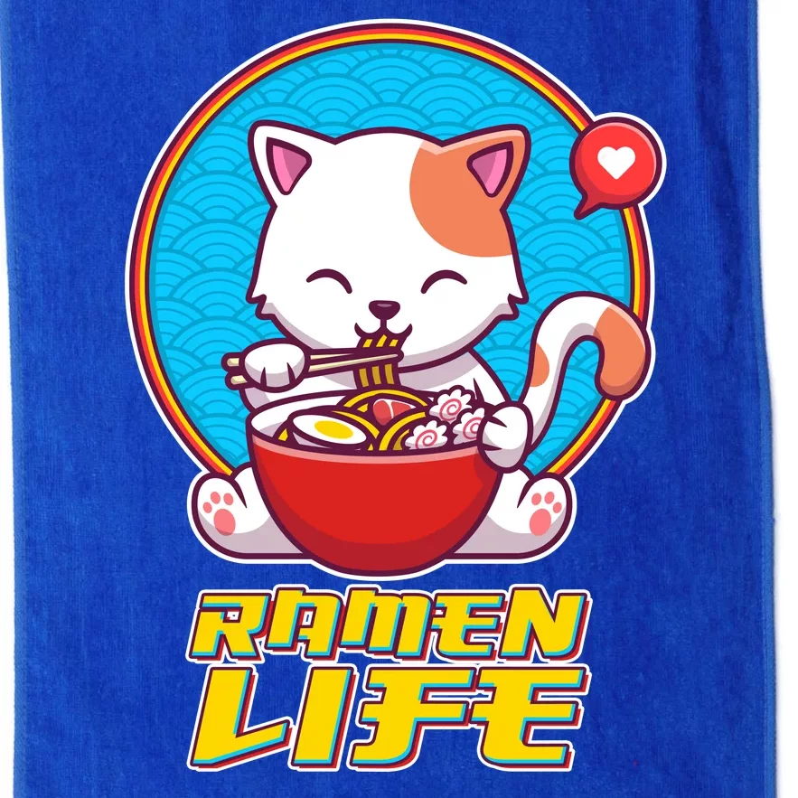 Cute Japanese Ramen Life Kitty Platinum Collection Golf Towel