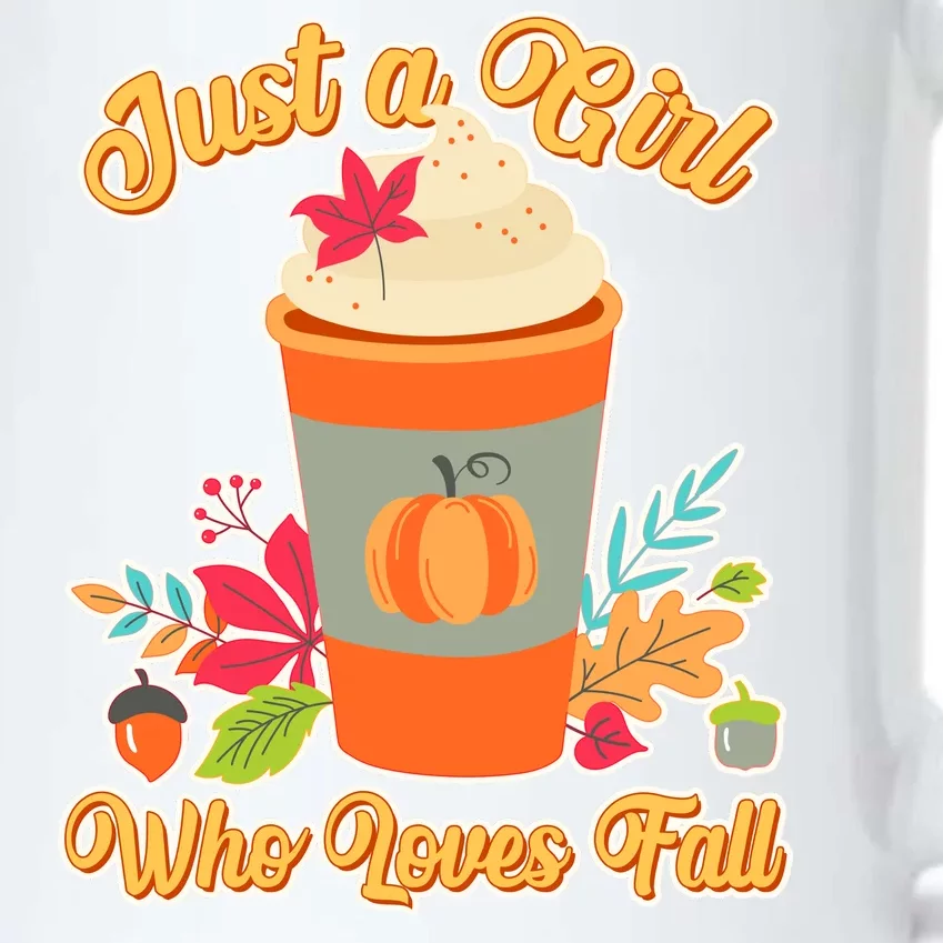 Cute Just A Girl Who Loves Fall Black Color Changing Mug