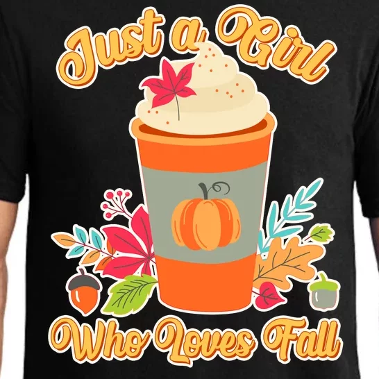 Cute Just A Girl Who Loves Fall Pajama Set