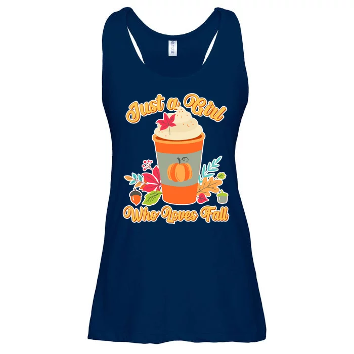 Cute Just A Girl Who Loves Fall Ladies Essential Flowy Tank