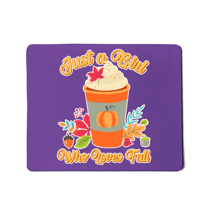 Cute Just A Girl Who Loves Fall Mousepad