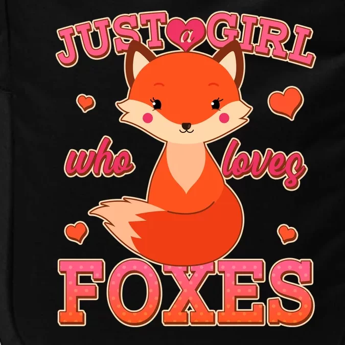 Cute Just A Girl Who Loves Foxes Impact Tech Backpack