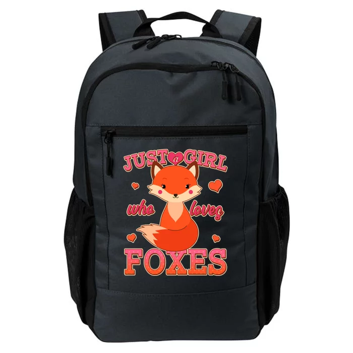 Cute Just A Girl Who Loves Foxes Daily Commute Backpack