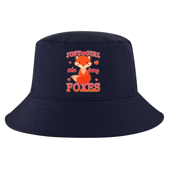 Cute Just A Girl Who Loves Foxes Cool Comfort Performance Bucket Hat