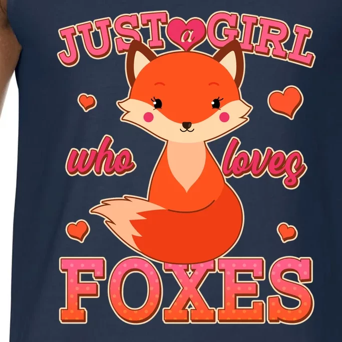 Cute Just A Girl Who Loves Foxes Comfort Colors® Tank Top