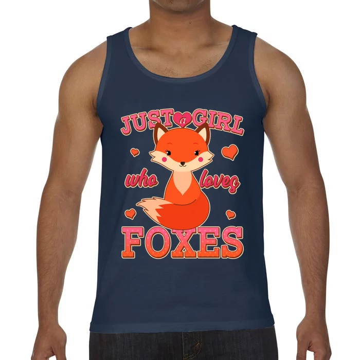 Cute Just A Girl Who Loves Foxes Comfort Colors® Tank Top