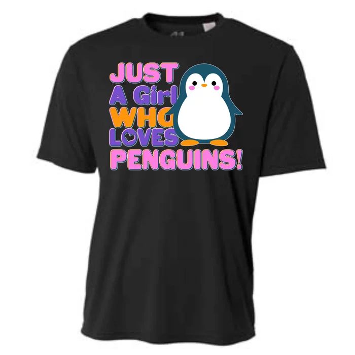 Cute Just A Girl Who Loves Penguins Cooling Performance Crew T-Shirt