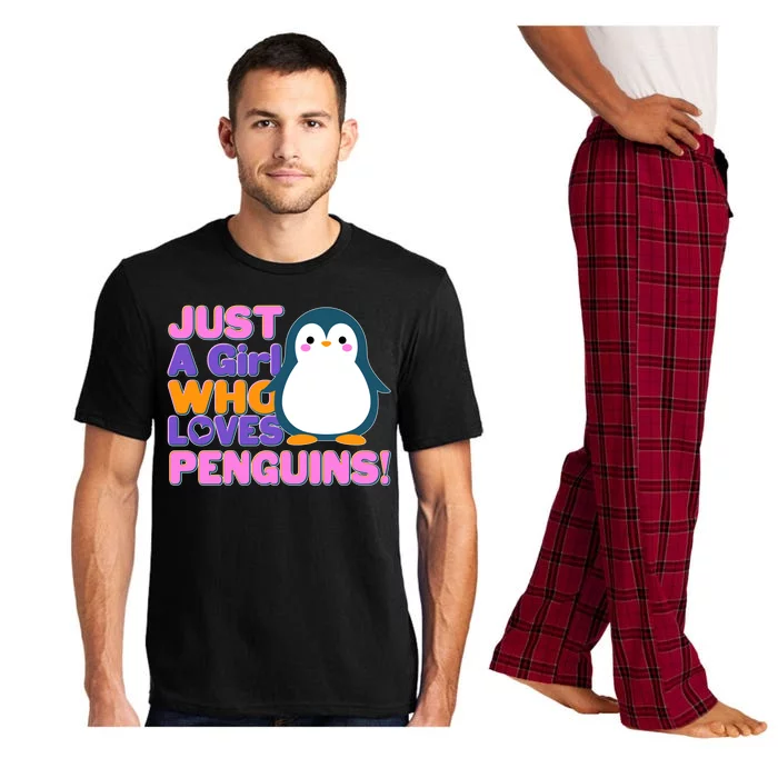 Cute Just A Girl Who Loves Penguins Pajama Set