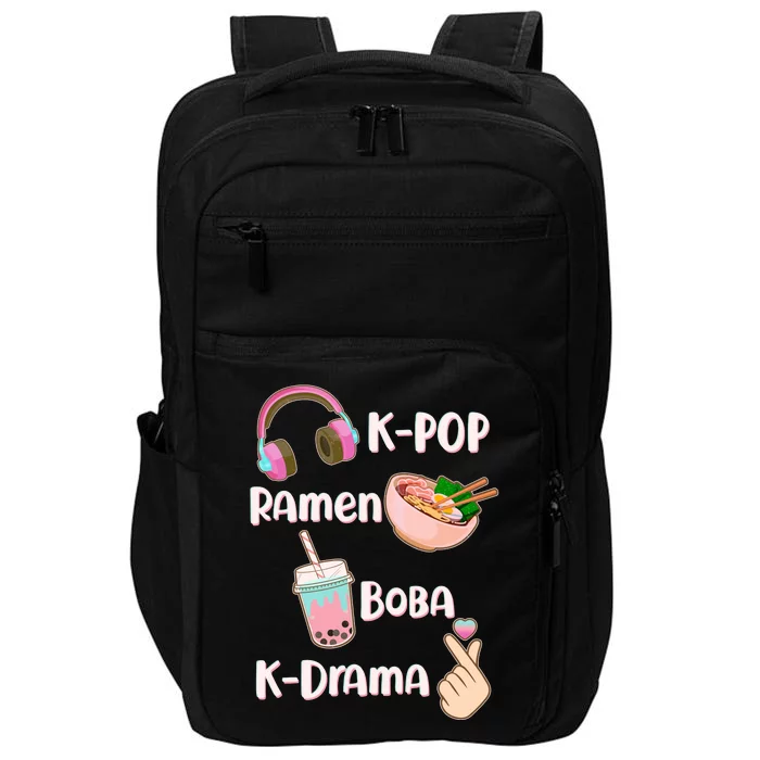 Cute K-Pop Raman Boba K-Drama Impact Tech Backpack