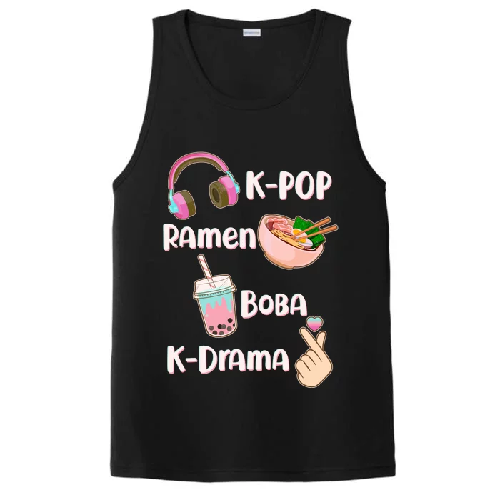 Cute K-Pop Raman Boba K-Drama Performance Tank