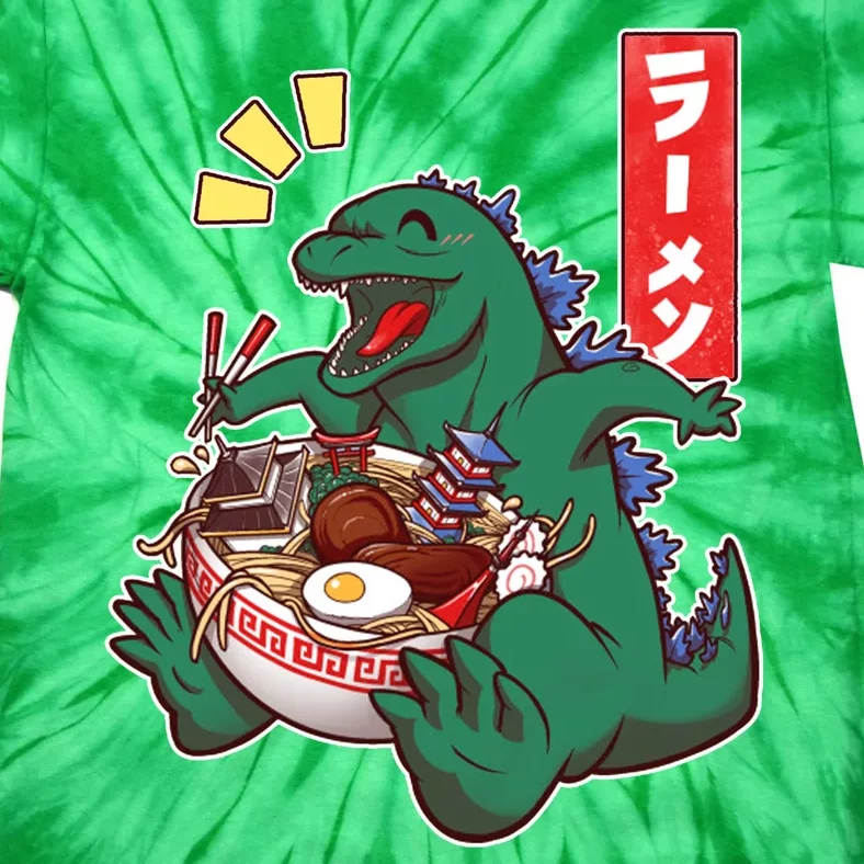 Cute Kaiju Ramen Tie-Dye T-Shirt