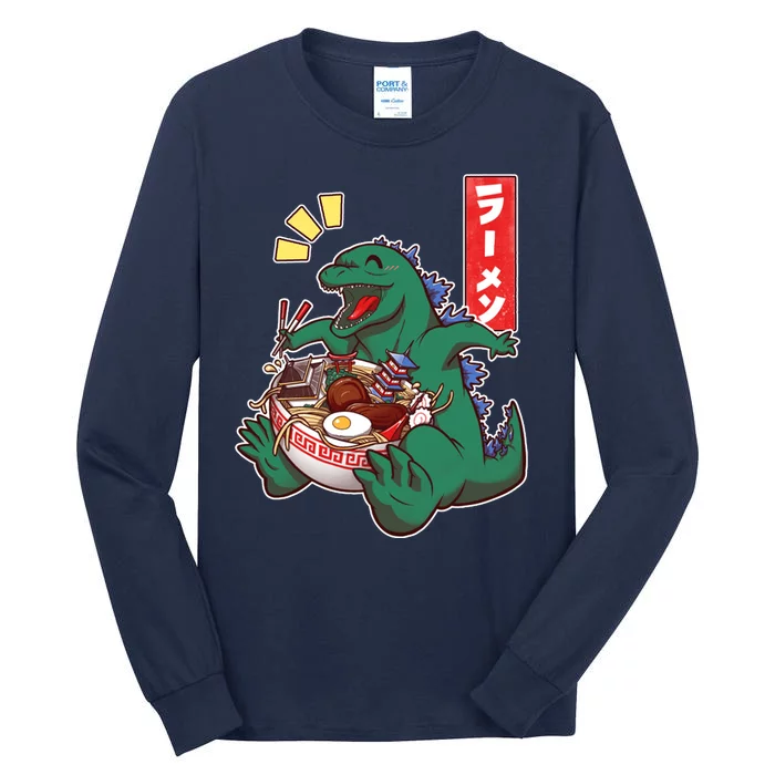 Cute Kaiju Ramen Tall Long Sleeve T-Shirt