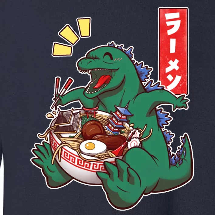 Cute Kaiju Ramen Toddler Sweatshirt