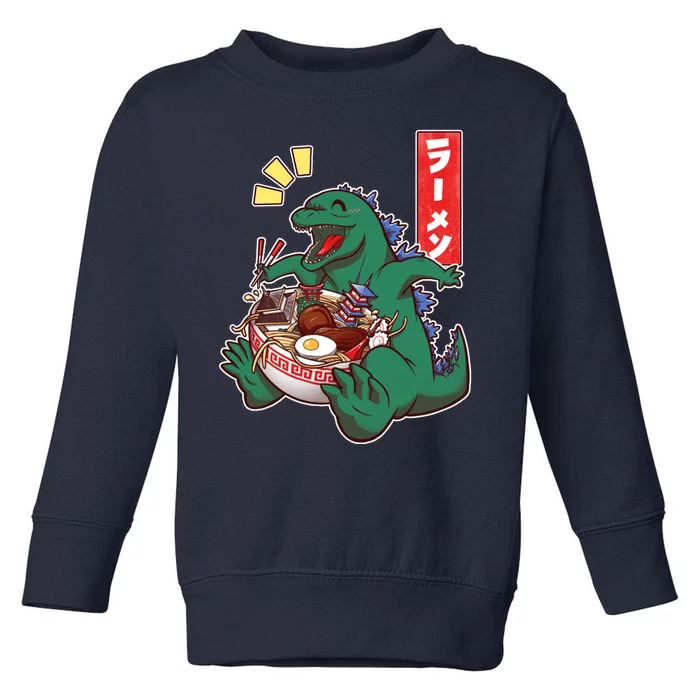 Cute Kaiju Ramen Toddler Sweatshirt