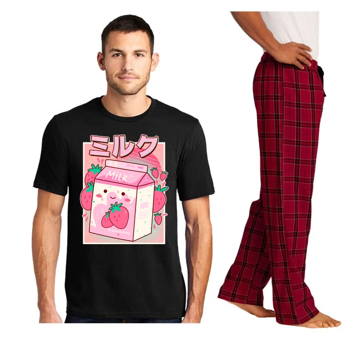 Cute Kawaii Japanese Strawberry Milk Pajama Set