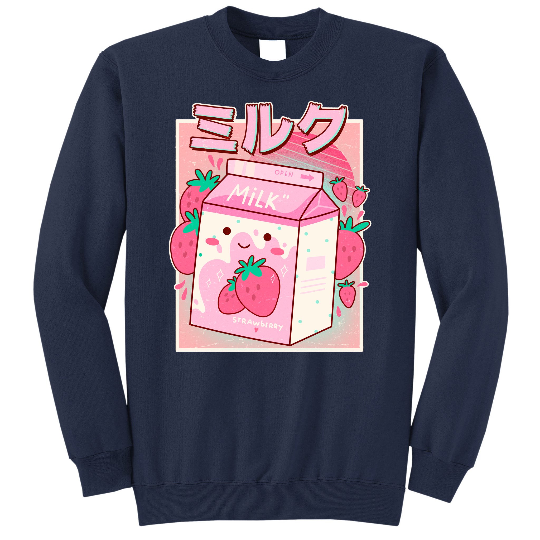 Japanese strawberry sale milk sweater