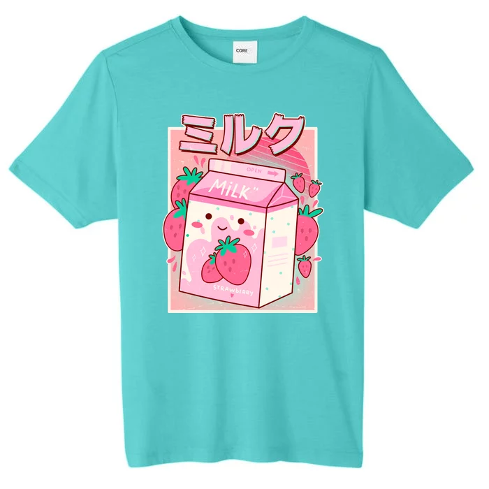 Cute Kawaii Japanese Strawberry Milk ChromaSoft Performance T-Shirt