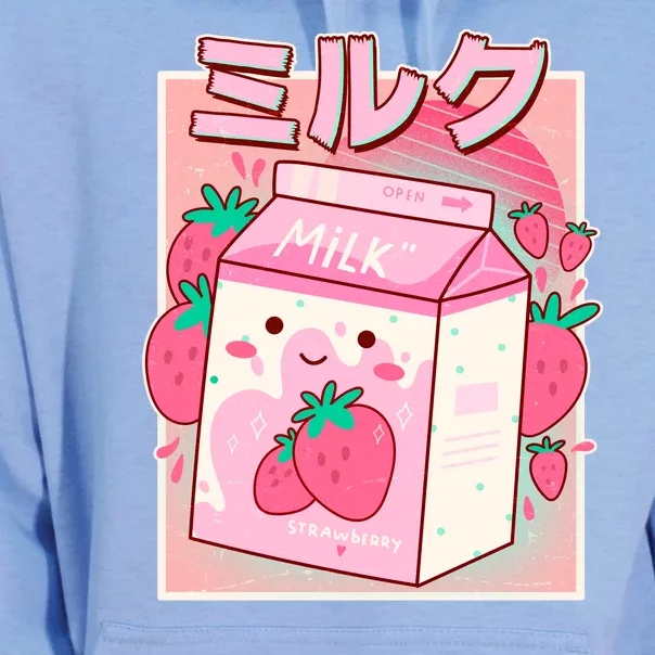 Cute Kawaii Japanese Strawberry Milk Unisex Surf Hoodie