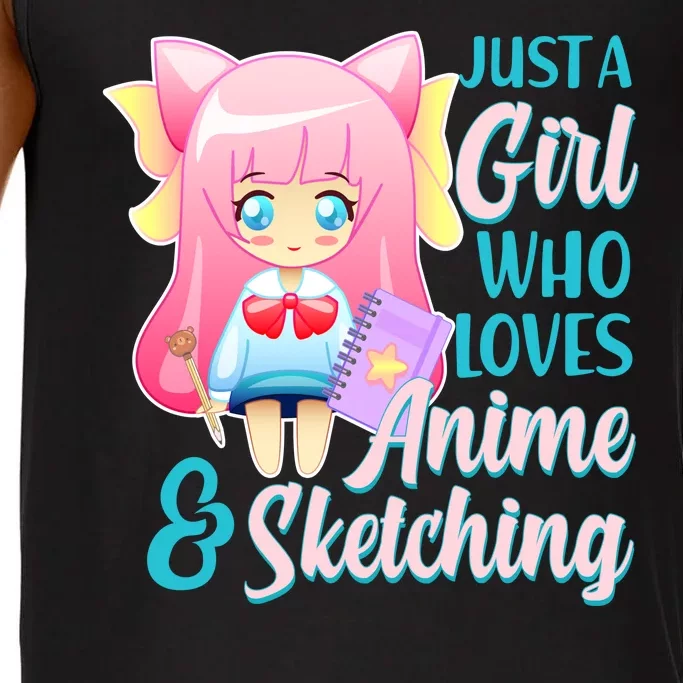 Cute Kawaii Just a Girl Who Loves Anime and Sketching Comfort Colors® Tank Top