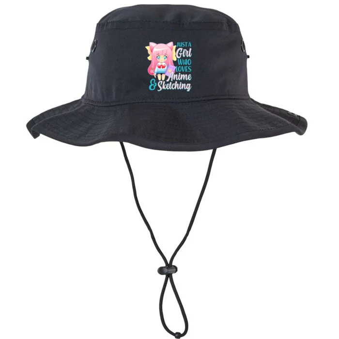 Cute Kawaii Just a Girl Who Loves Anime and Sketching Legacy Cool Fit Booney Bucket Hat