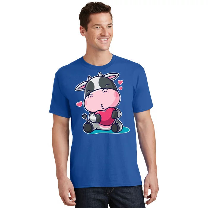 Cute Kawii Cow Hearts T-Shirt