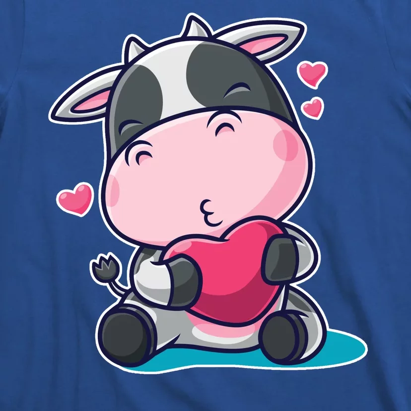 Cute Kawii Cow Hearts T-Shirt