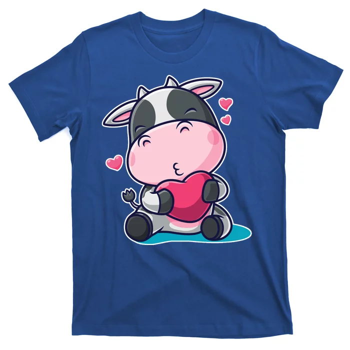 Cute Kawii Cow Hearts T-Shirt