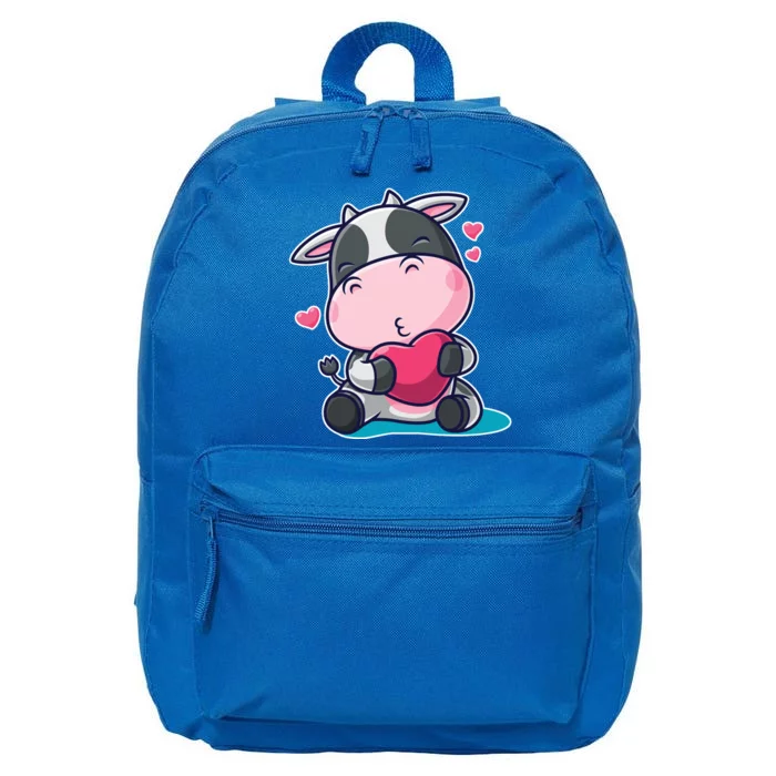 Cute Kawii Cow Hearts 16 in Basic Backpack