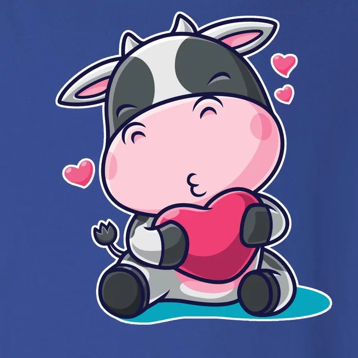 Cute Kawii Cow Hearts Toddler Long Sleeve Shirt