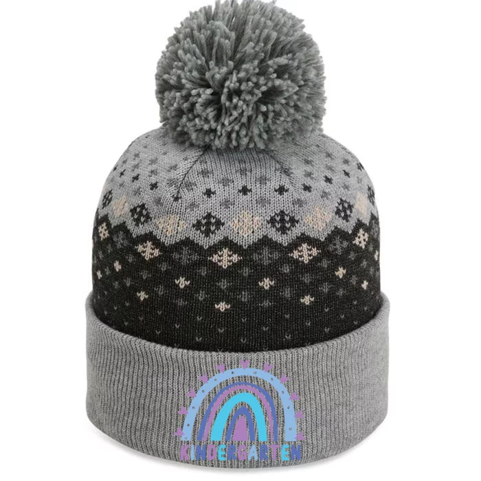 Cute Kindergarten Rainbow The Baniff Cuffed Pom Beanie