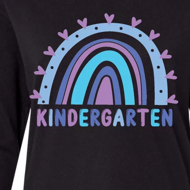 Cute Kindergarten Rainbow Womens Cotton Relaxed Long Sleeve T-Shirt