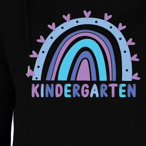 Cute Kindergarten Rainbow Womens Funnel Neck Pullover Hood